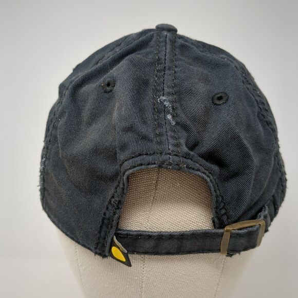 Daisy Flower Slideback Hat Blue One Size Adjustable Embroidered 6 Panel - Picture 5 of 8